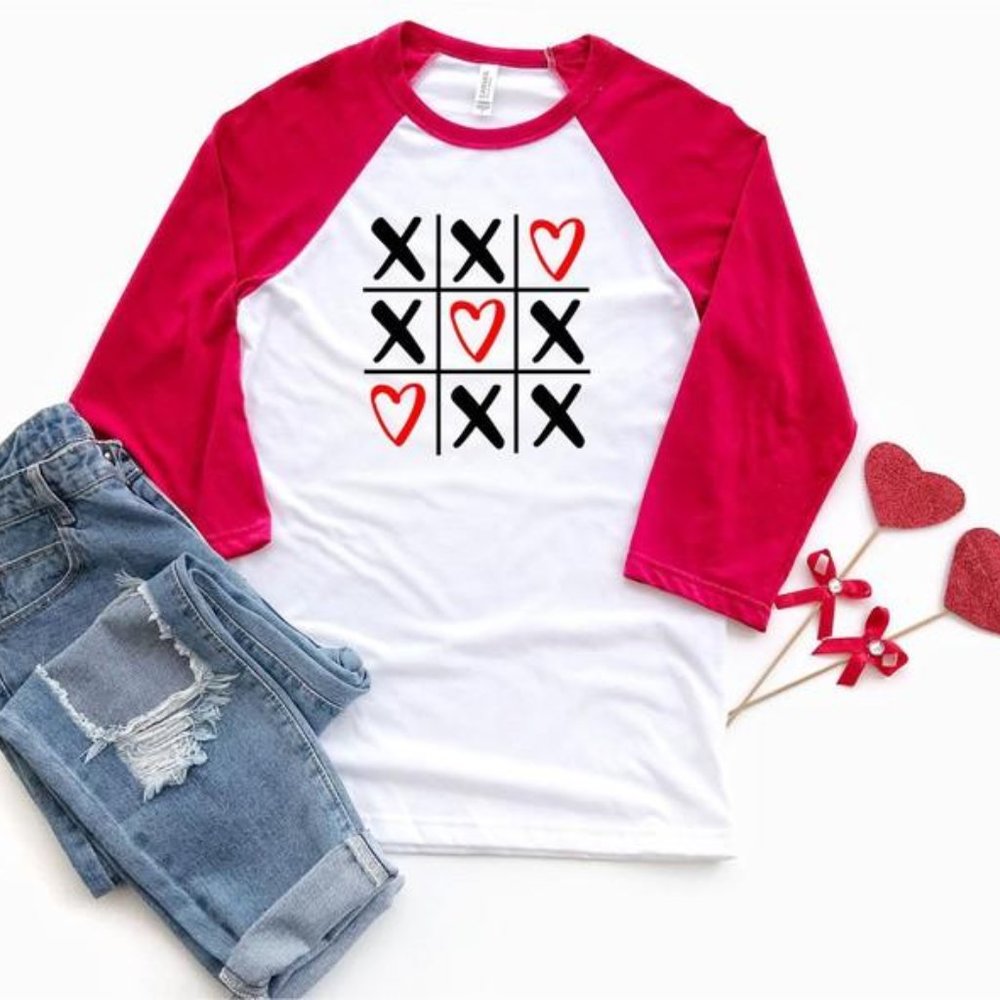 Be My Valentine Baseball Tee